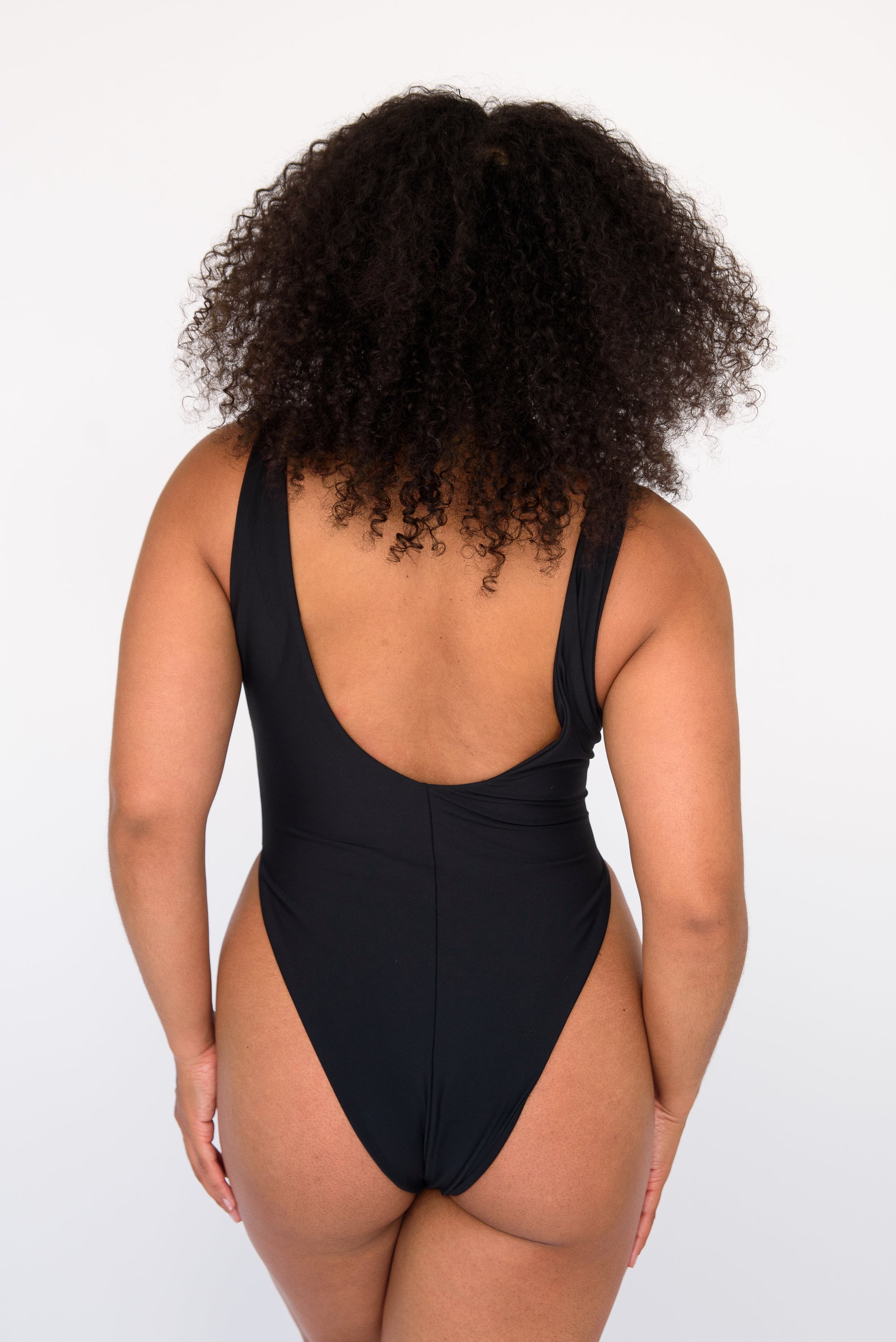 The Tiffany One Piece Bathing Suit in Black – Skatie