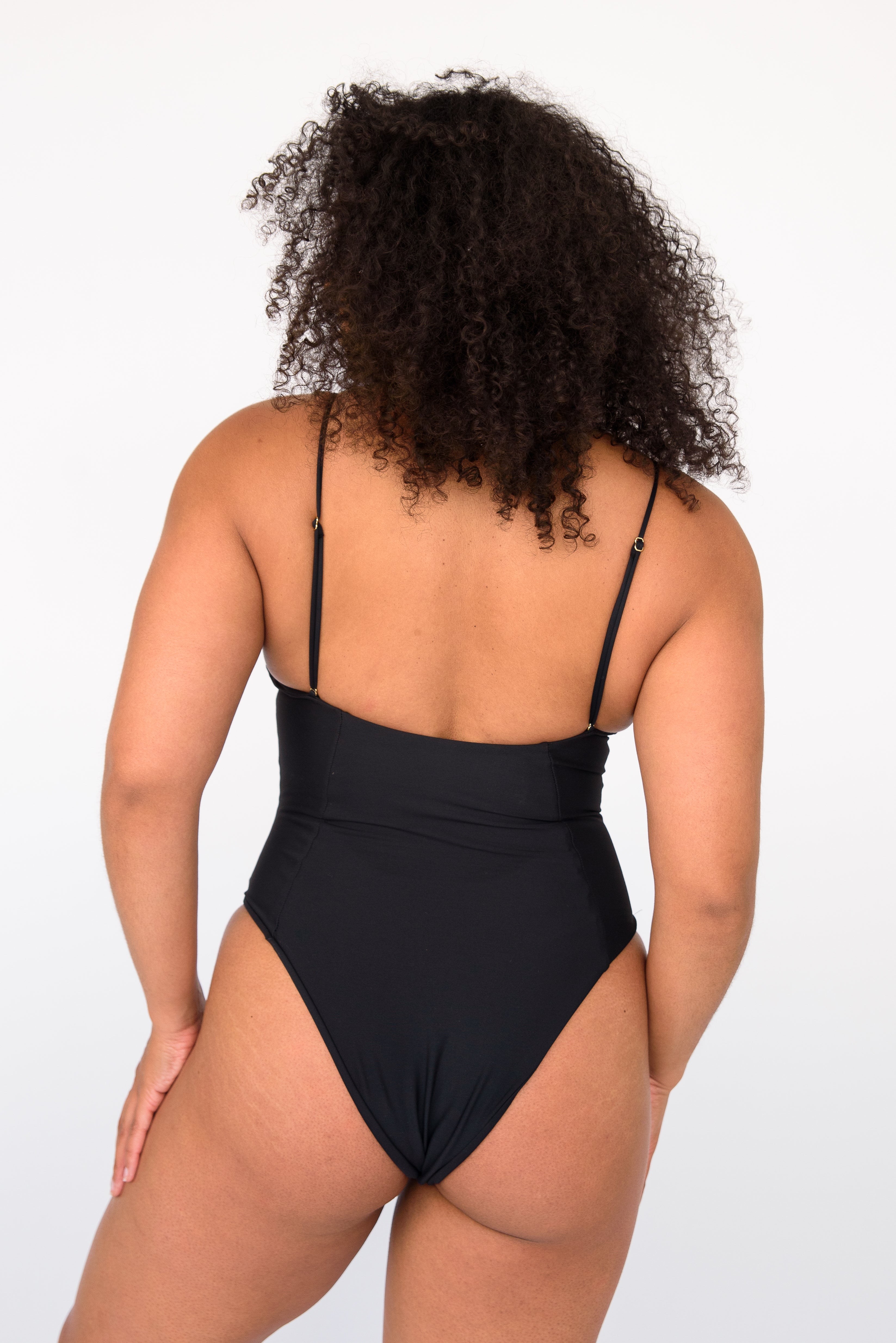 The Rachel One Piece Bathing Suit in Black – Skatie