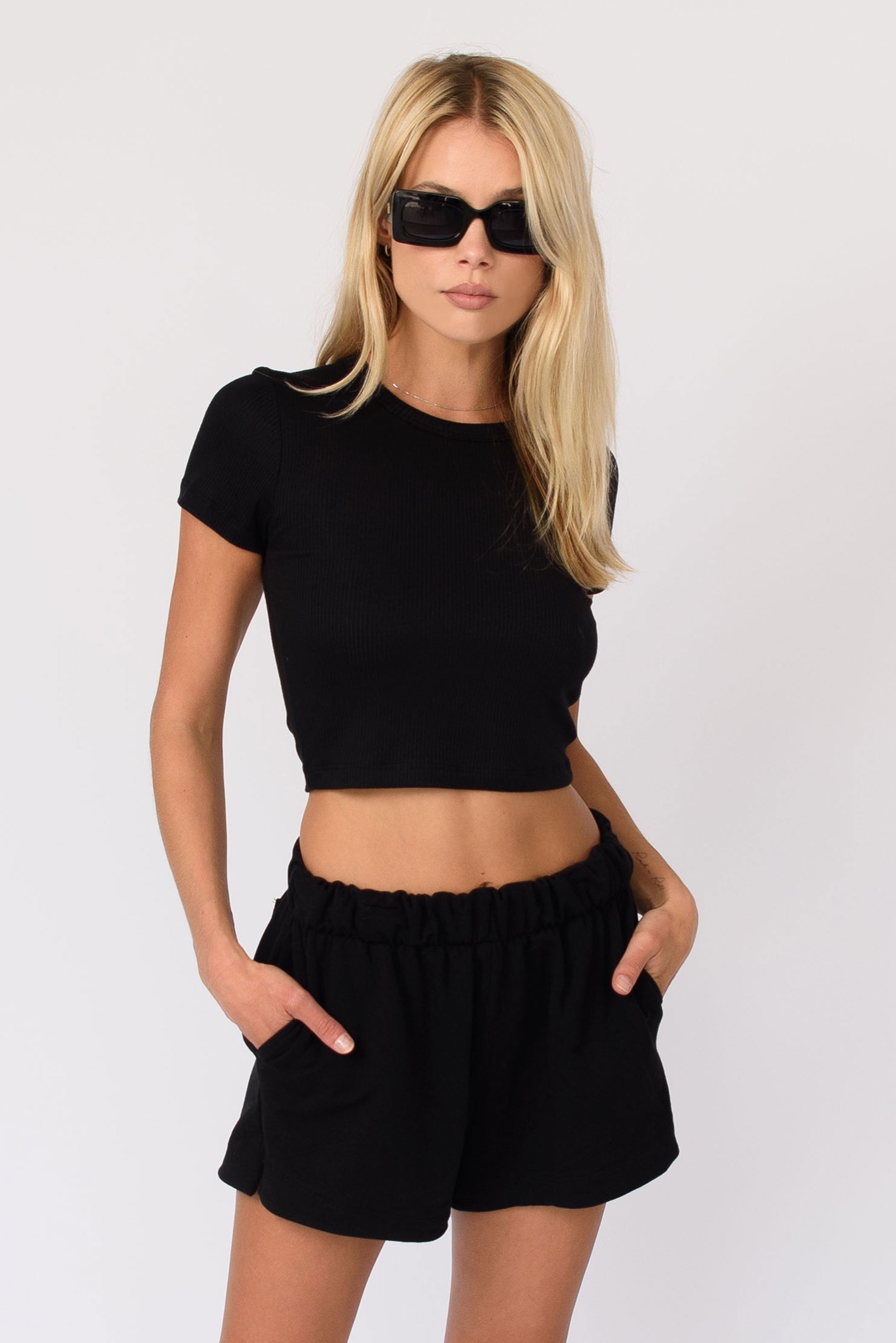 Baby Tee in Black – Skatie