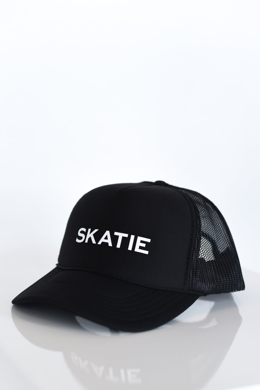 Skatie Logo Trucker Hat - Black