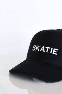 Skatie Logo Trucker Hat - Black