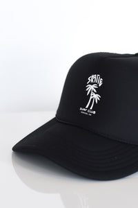 Skatie Surf Club Trucker Hat - Black